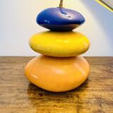 Galet François Châtain Lamp – Blue, Yellow and Orange Design – 60 cm