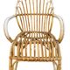 Fauteuil en rotin des années 50 Pays-Bas