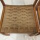 Pair of Scandinavian braided rope seated chairs