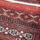 Vintage carpet Uzbek Bukhara handmade 75cm x 132cm 1960s, 1C807