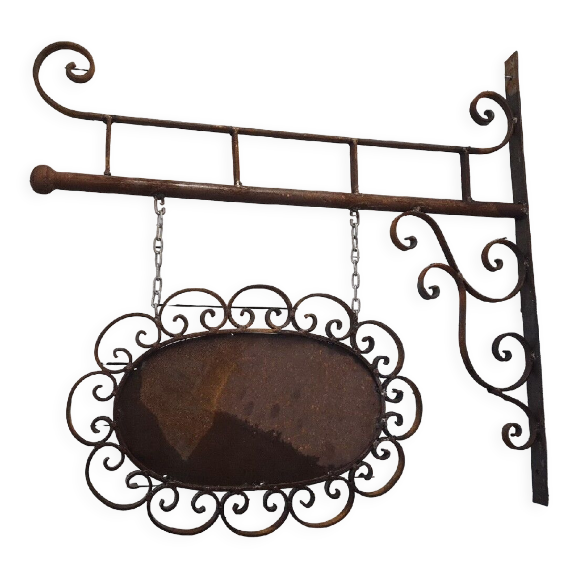 Wrought iron trade sign