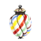 Lanterne "Sucre d'orge" en verre de Murano, vers 1950
