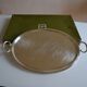 Christofle Silver-plated metal serving tray + box 64 x 42 cm