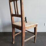5 chaises en bois vintage