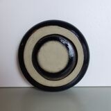 Round ashtray in speckled green ceramic