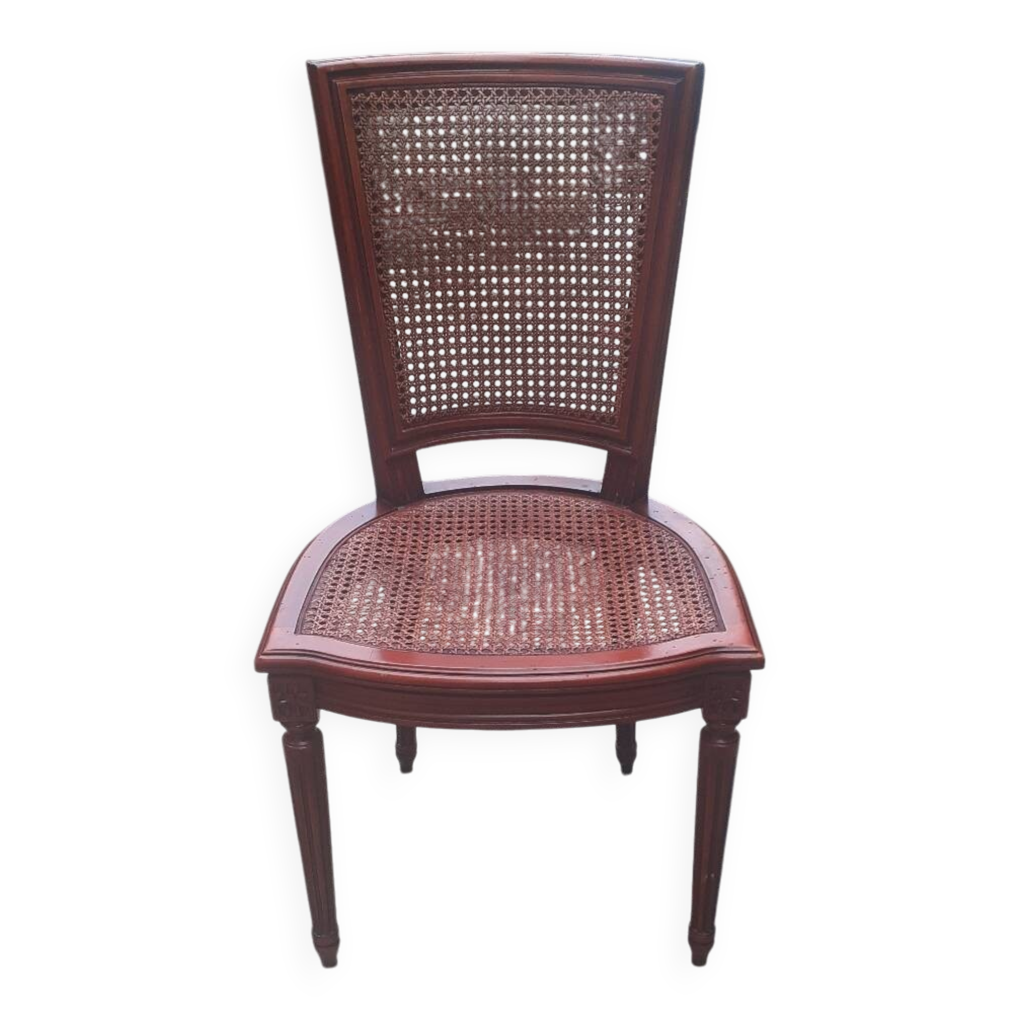 Cannes chair in carved wood, Louis XVI style