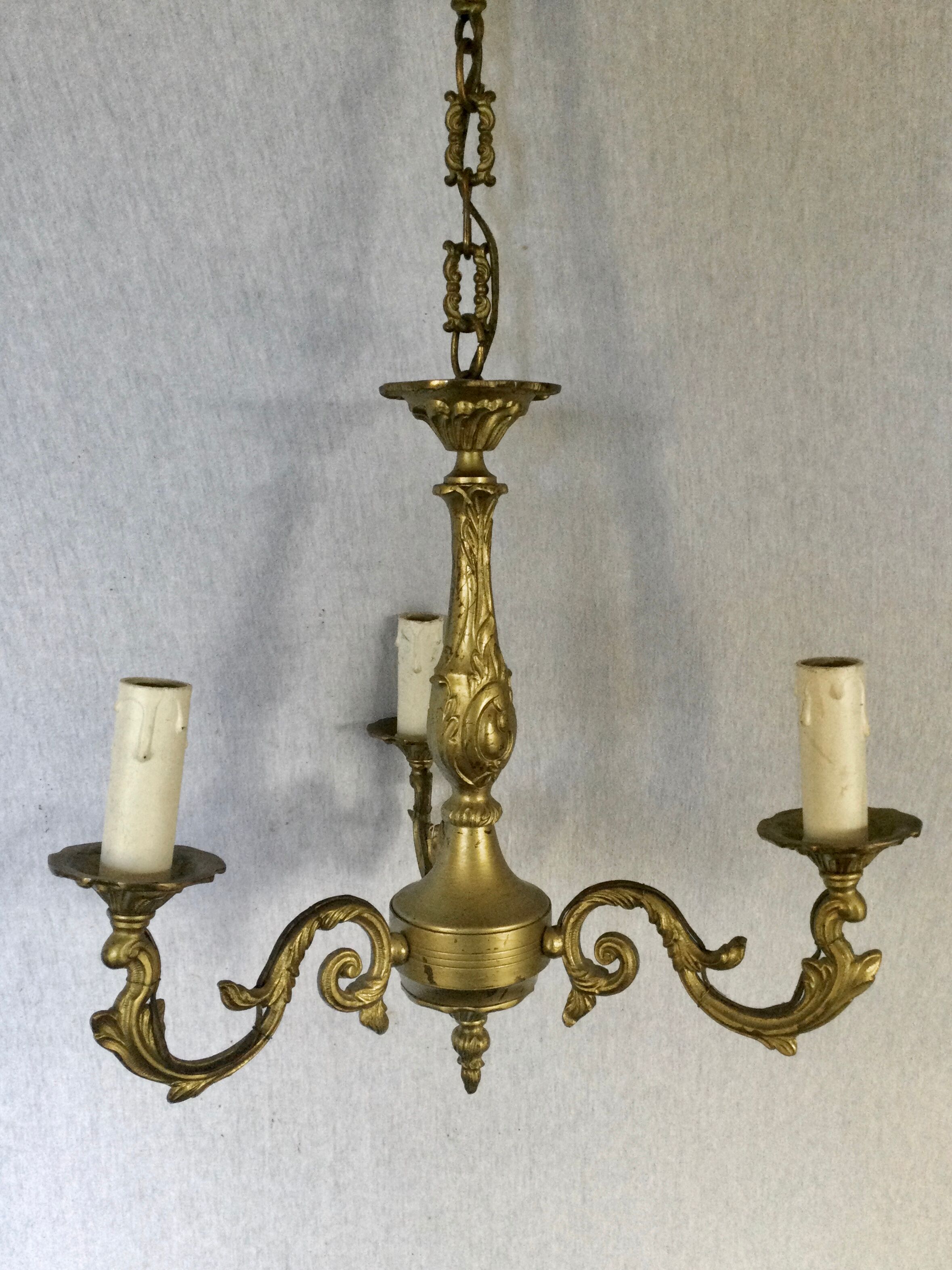 Bronze chandelier 3 lights