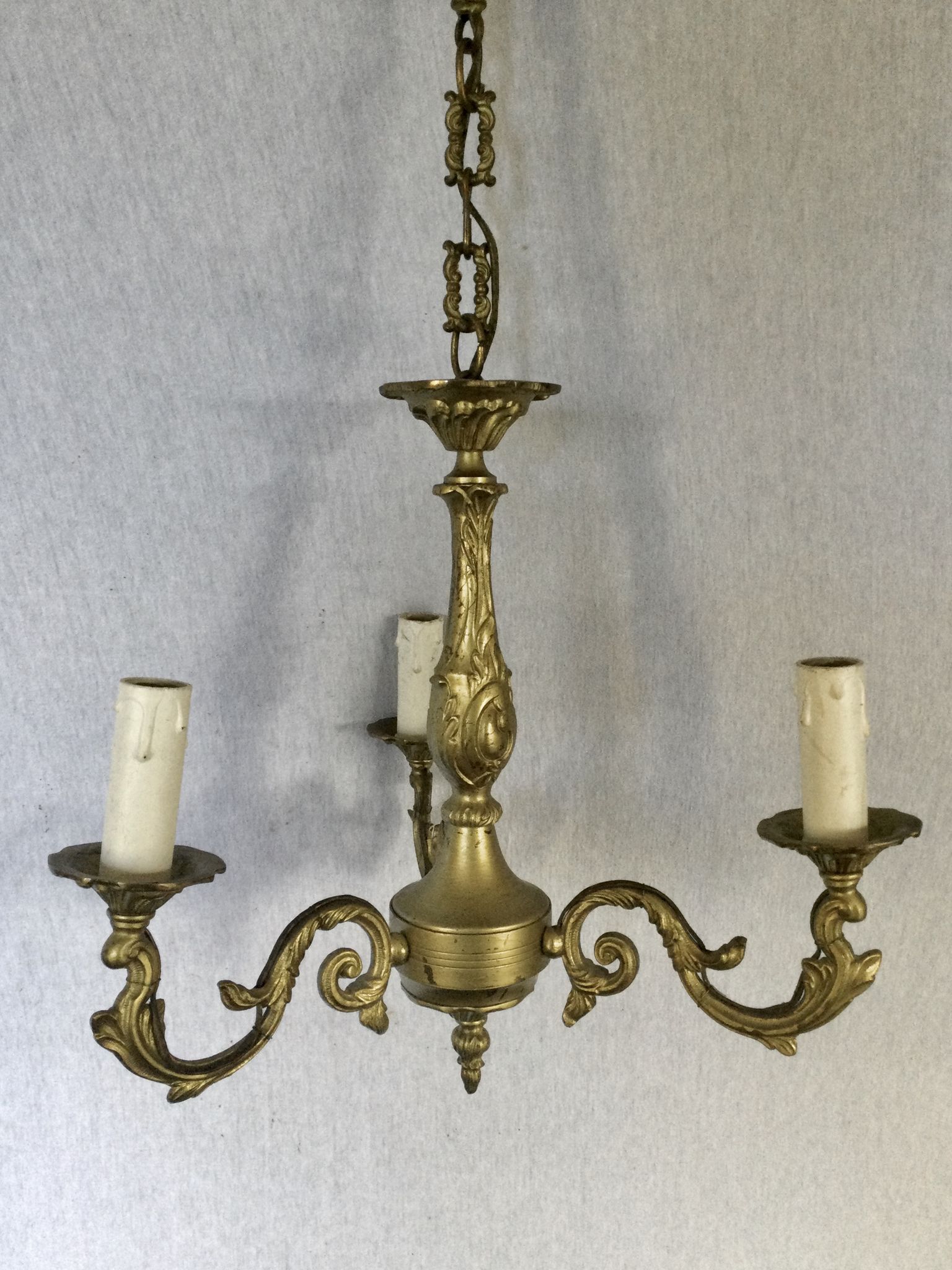Bronze chandelier 3 lights