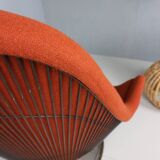 Early bronze lounge chair by Warren Platner for Knoll 1960s in rust red