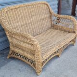 Rattan and wicker sofa 1960