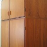 Teak wardrobe, Danish design, 1970s, manufacturer: Omann Jun