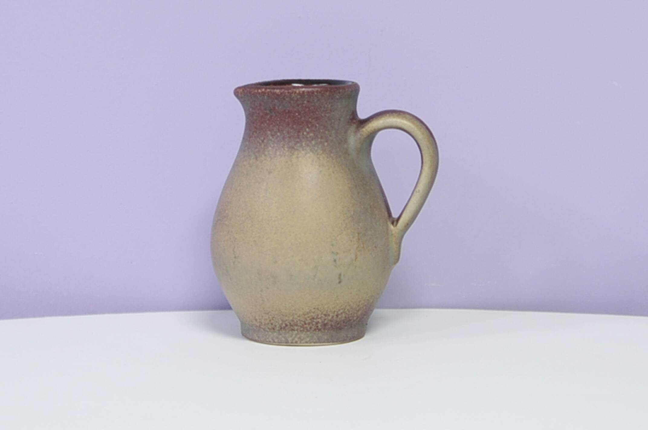 Beige & brown West Germany jug