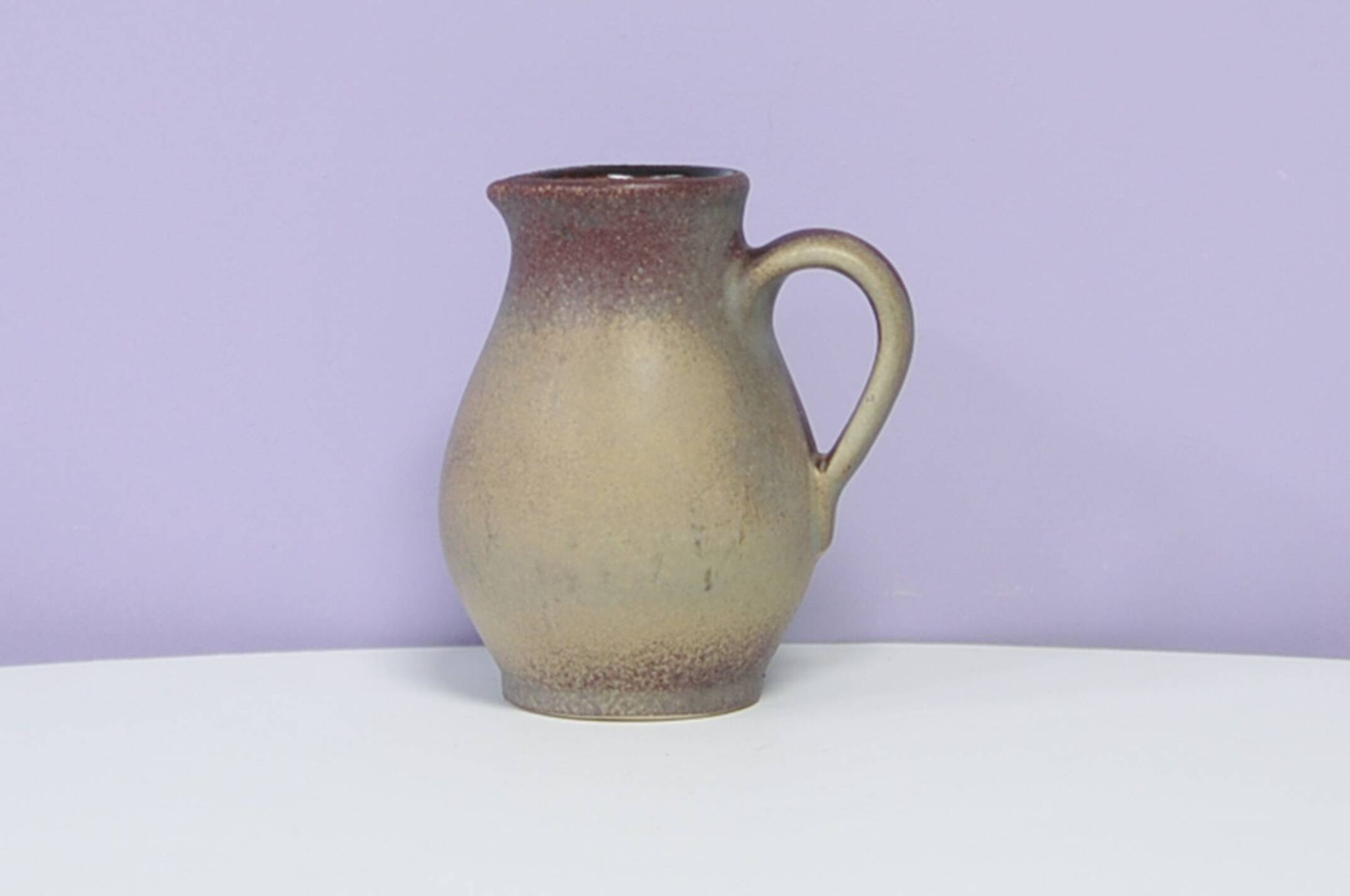 Beige & brown West Germany jug