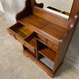 vintage 1970s walnut entrance locker room