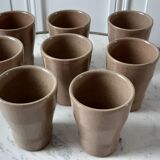 Lot de 8 verres en grès Cermer