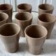 Set of 8 Cermer sandstone glasses