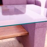 Ensemble de salon vintage bloc de l'Est, Tchécoslovaquie, 1980