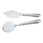 Service de couverts à dessert ou à glace , en métal argenté