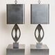 Pair of "almond" lamps by maison charles