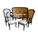 Bench and chairs style Napoleon III