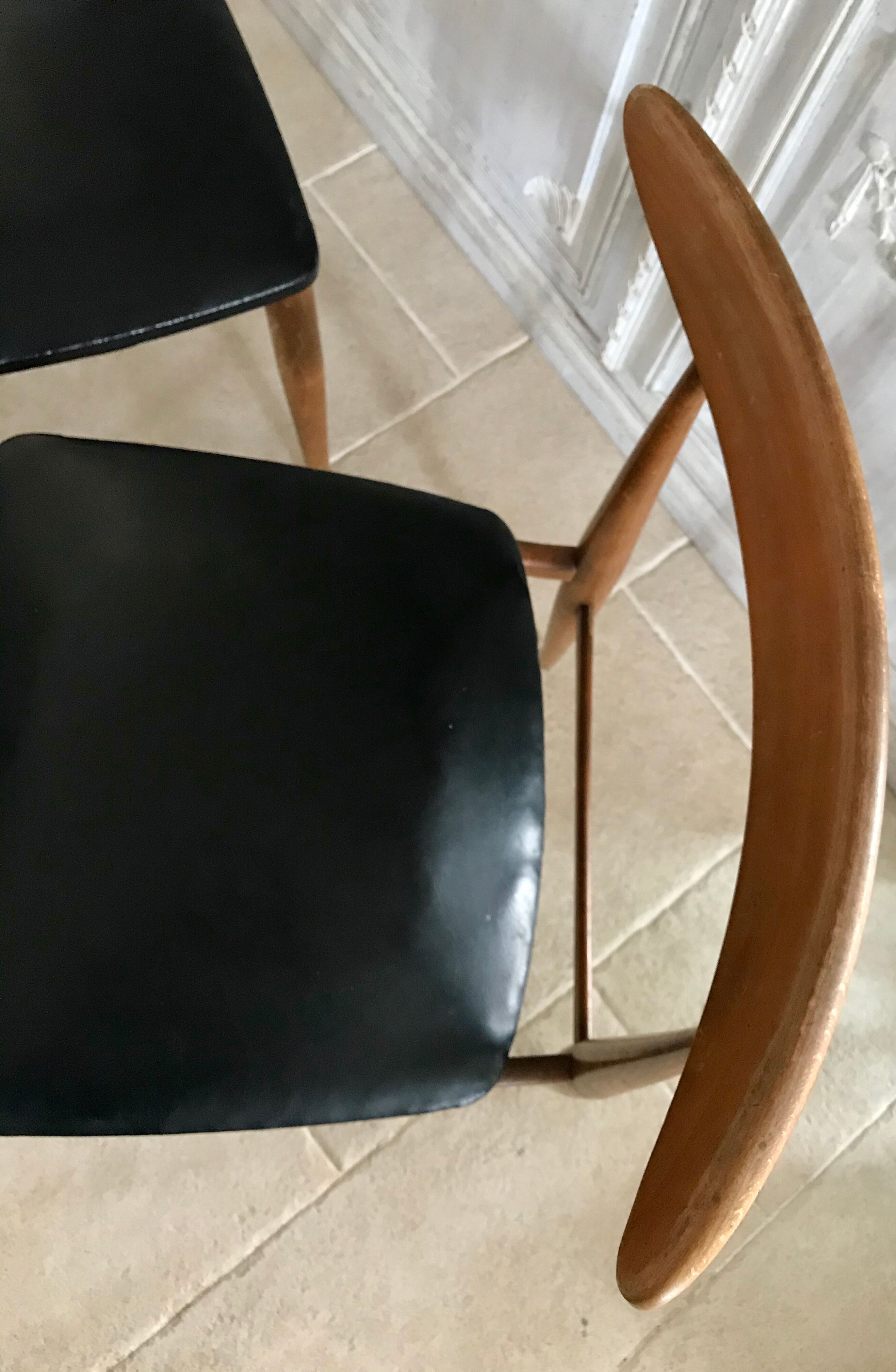 Pair of vintage Scandinavian chairs