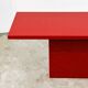 Vintage Italian Coffee Table in Red Granite with Silver Flecks, 1980s