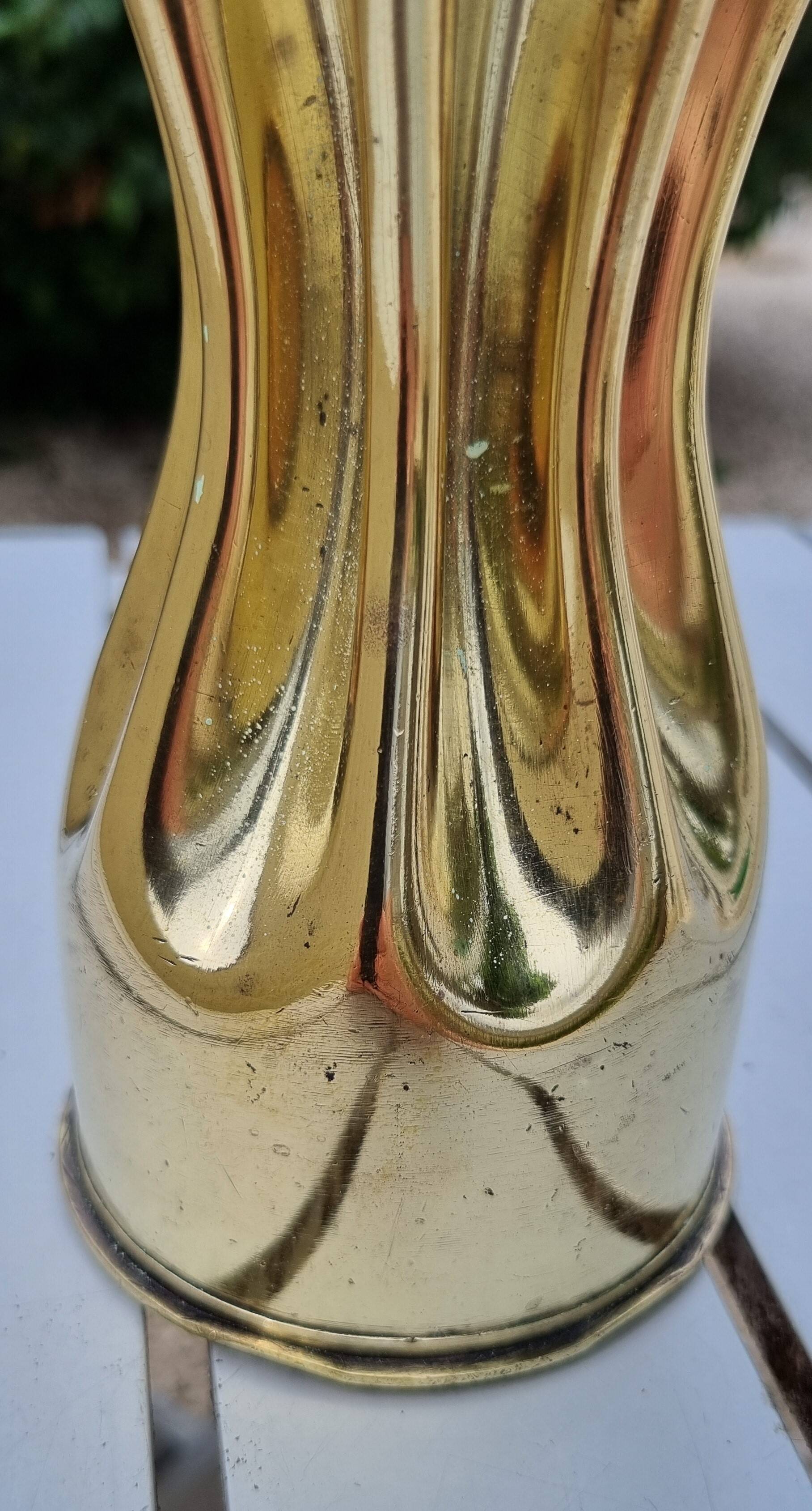 Vase laiton 1ère Guerre Mondiale 1914-1918