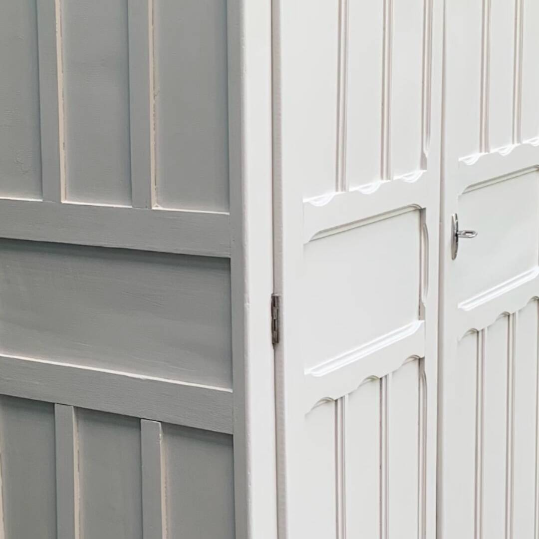 Antique Parisian paneled wardrobe, 1940