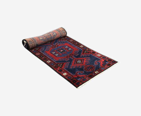 Vintage Hand-Woven Oriental Carpet Hamadan Rug from Ikea, 1960s