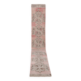 Vintage Turkish hallway rug 100x649 cm