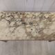 Marble and gilded metal coffee table