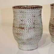 Pair of vintage Accolay ceramic vases signed