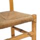 Chaises vintage en rotin et paille tissée, années 1960, lot de 4