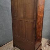 Parisian mirrored armoire in Louis XVI style in rosewood and elm burl