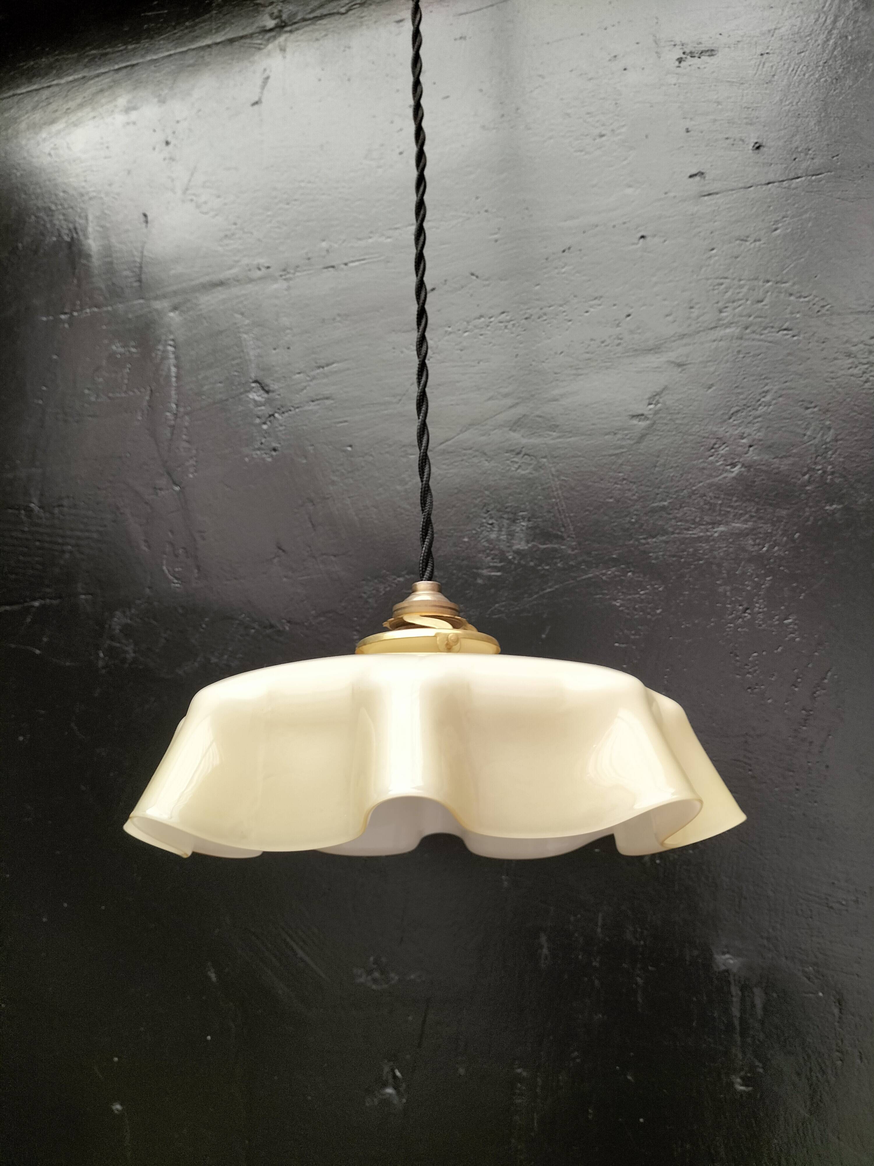 Opaline pendant light