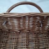 Wicker storage basket