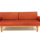 Scandinavian sofa "Carina" Alf Svensson & Yngvar Sandström, Kock, Sweden, 1960