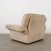Fauteuil crème Soffio, design italien, années 1970, fabriqué par Doimo.