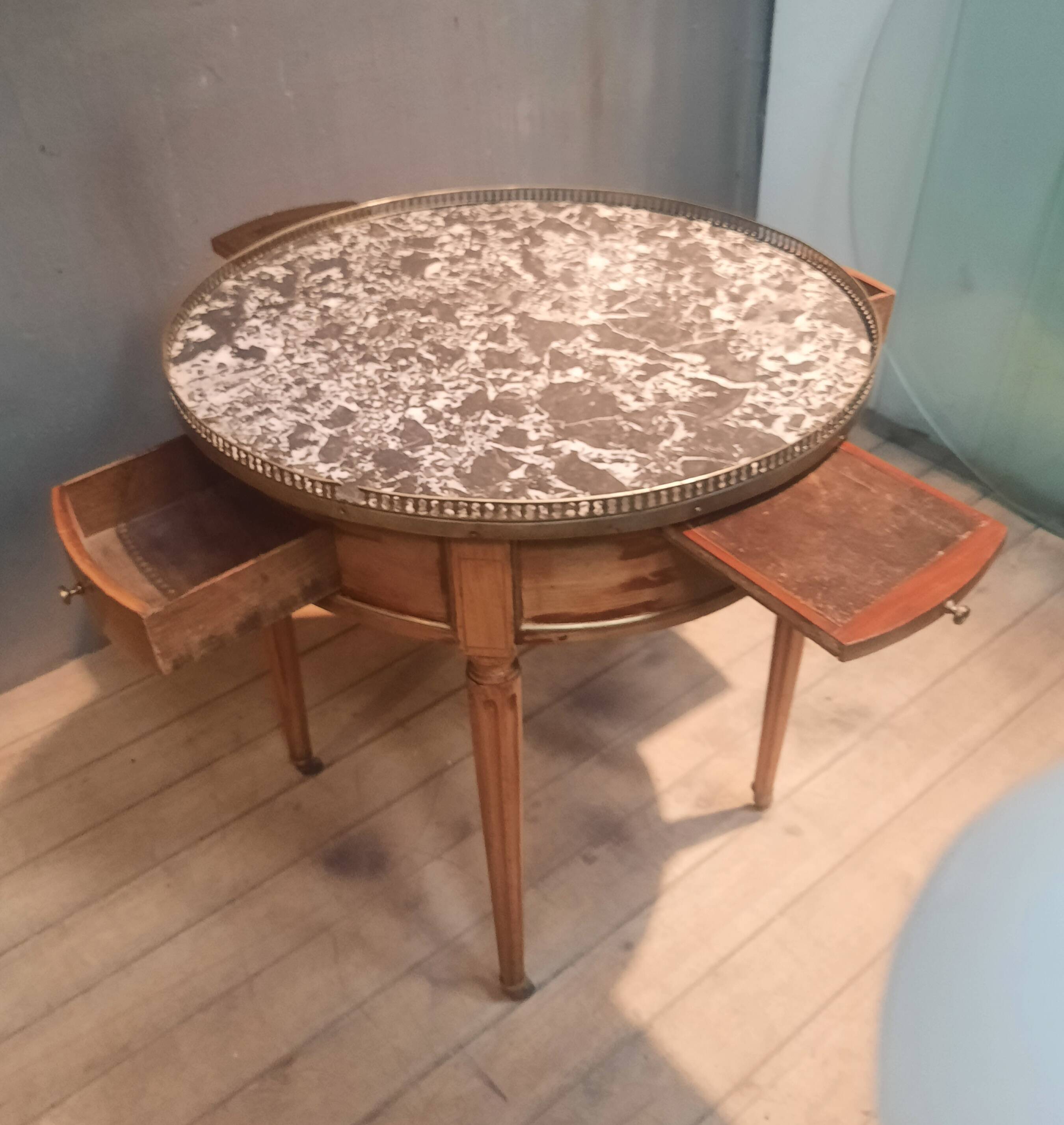 "Louis XVI style 'bouillotte' table"
