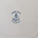 Round dish Terre de Fer navy blue L G model Doullens