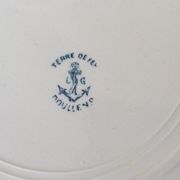 Round dish Terre de Fer navy blue L G model Doullens