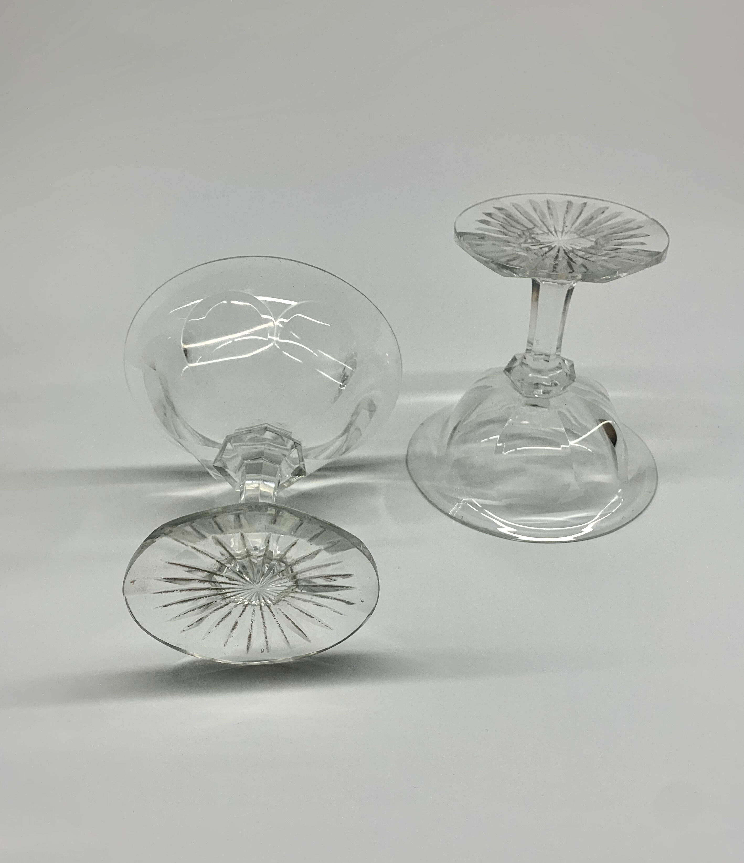 Set of 4 old Champagne Glasses, 1940s