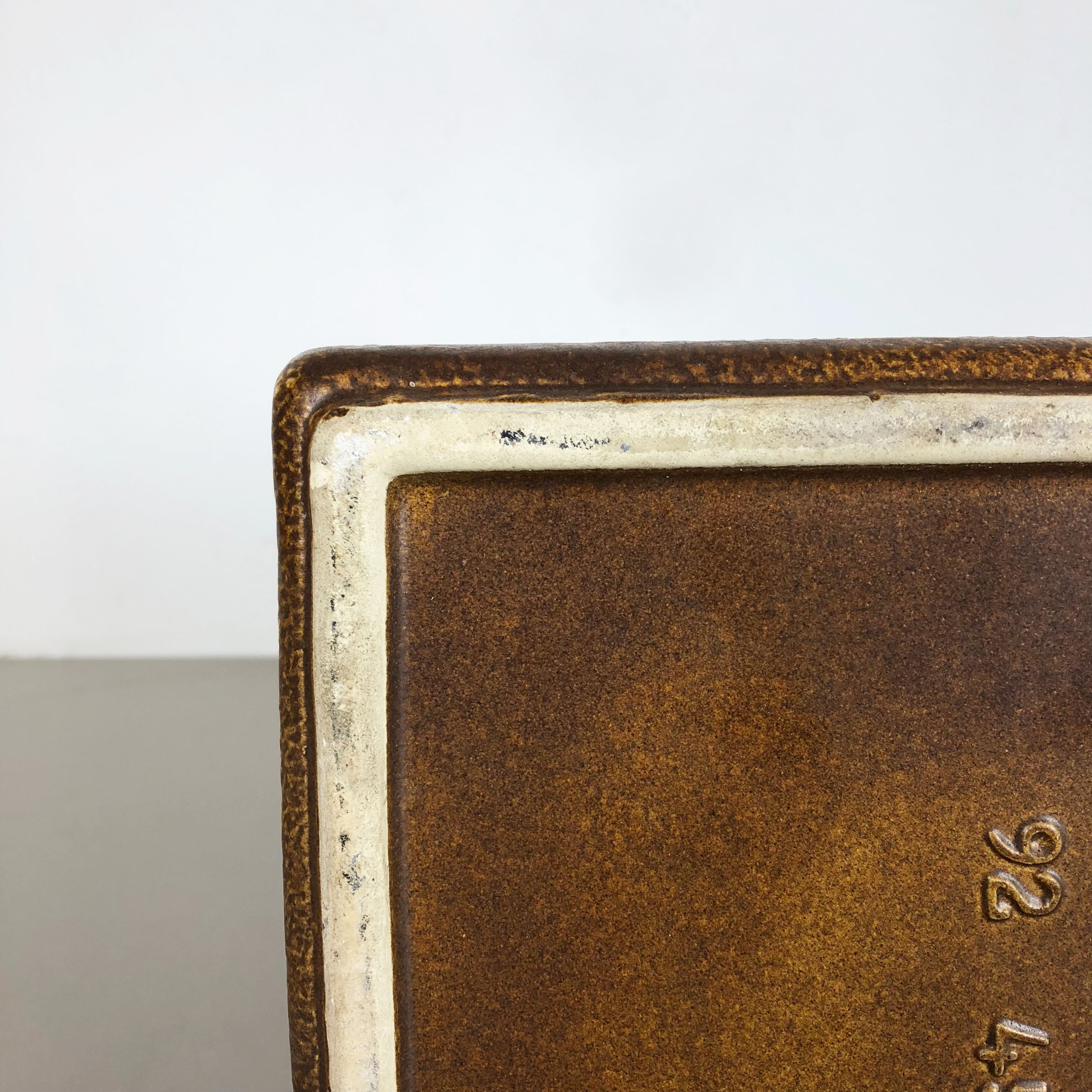 Fat lava pottery floor vase, Bodo Mans Bay Ceramics, Germany, 1970s