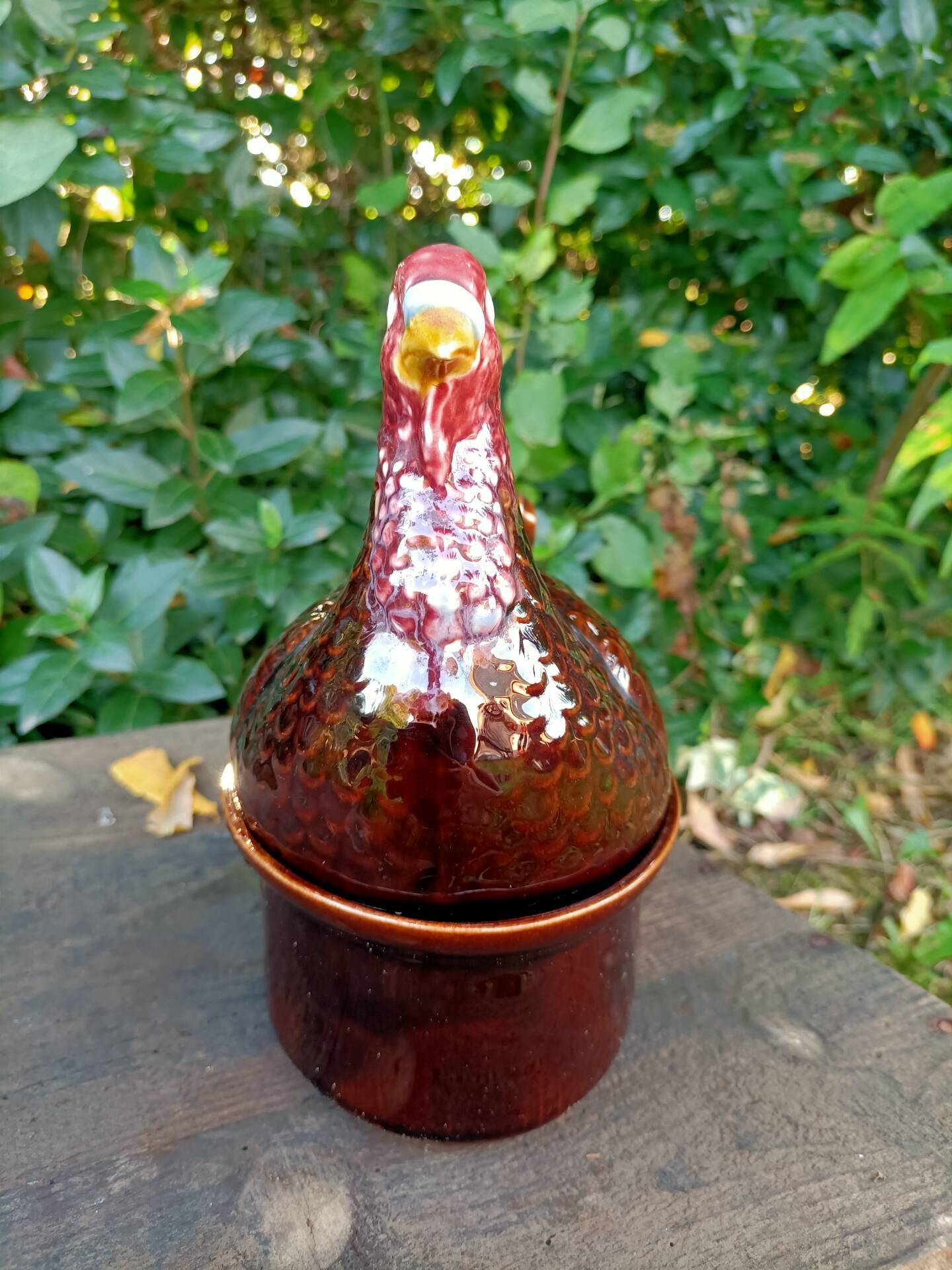 Retro zoomorphic terrine turkey
