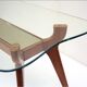 Wood and glass coffee table attributed to Ico Parisi, 1950s