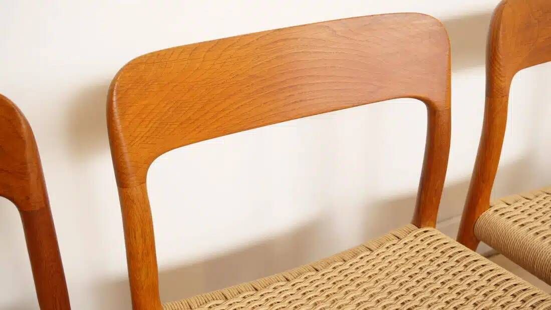 6 x vintage dining chairs | Niels Otto Møller | Model 75