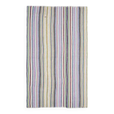 Tapis turc Oushak fait main en laine et coton multicolore, années 1970