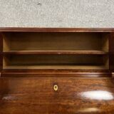 Important Louis Philippe Period Cylinder Desk / Restoration in speckled mahogany