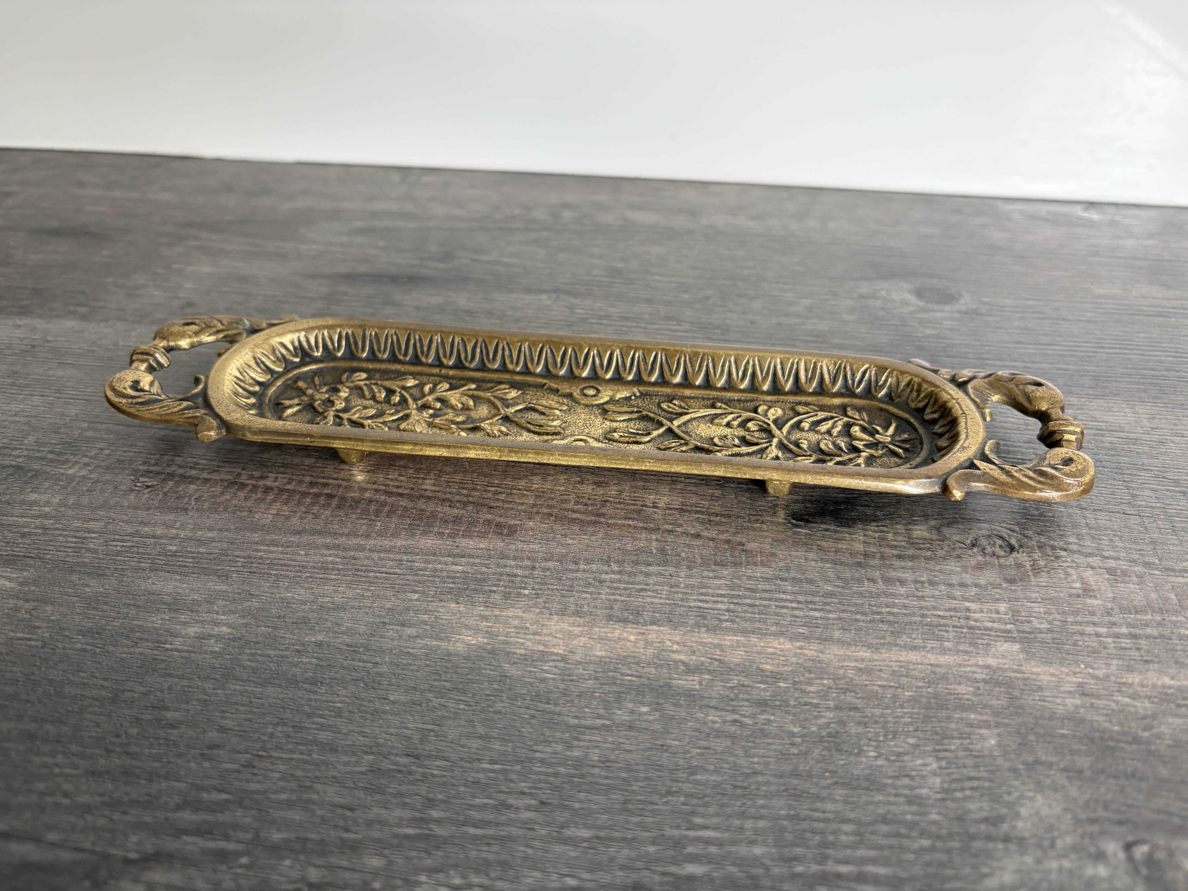 Antique gilded bronze catchall tray