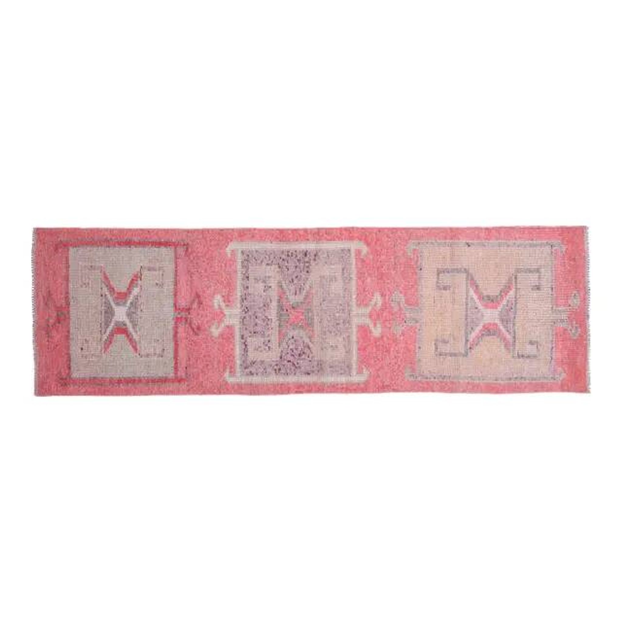 1970s Turkish Oushak Handmade Wool Cotton Brown Area Rug 90x320